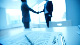 Two people greetings